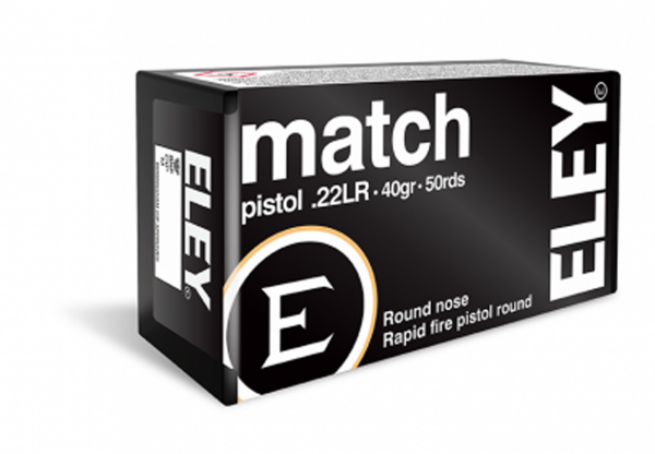 ELEY Match Pistol .22 LR 40gr. ELEY Match Pistol .22 LR 40gr.