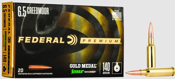 Federal Gold Medal Sierra Matchking 6,5 Creedmoor 140gr. Federal Gold Medal Sierra Matchking 6,5 Creedmoor 140gr.