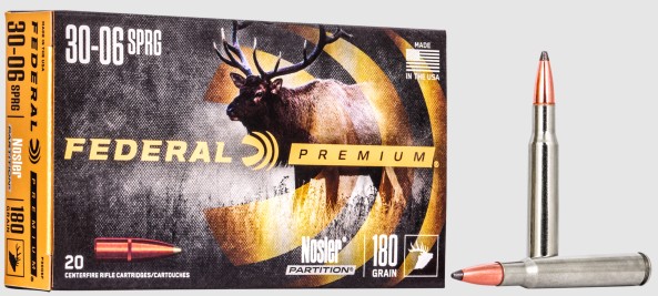 Federal Premium Nosler Partition .30-06 Spr. 180gr. Federal Premium Nosler Partition .30-06 Spr. 180gr.
