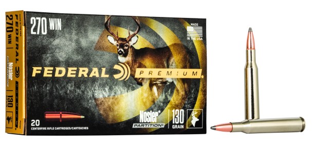 Federal Premium Nosler Partition .270 Win. 130gr. Federal Premium Nosler Partition .270 Win. 130gr.