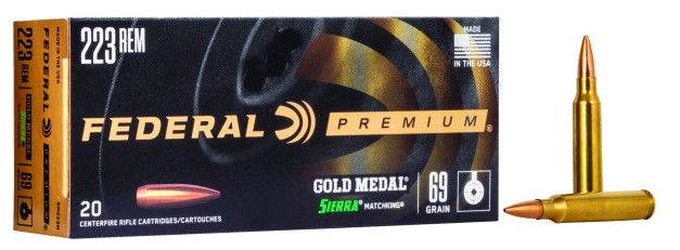 Federal Gold Medal Sierra Matchking .223 Rem. 69gr. Federal Gold Medal Sierra Matchking .223 Rem. 69gr.