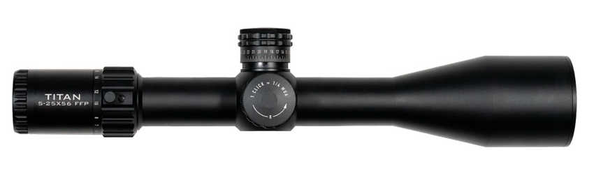 Element Titan 5-25x56 FFP; APR-2D MRAD; 34mm Element Titan 5-25x56 FFP; APR-2D MRAD; 34mm
