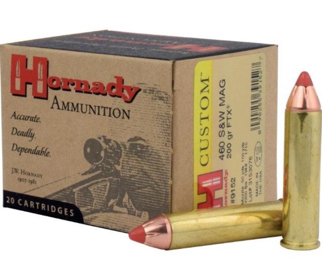 Hornady Custom FTX .460 S&W Mag. 200 gr. Hornady Custom FTX .460 S&W Mag. 200 gr.