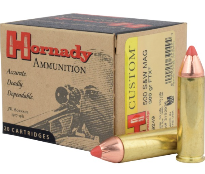 Hornady Custom FTX .500 S&W Mag. 300 gr. Hornady Custom FTX .500 S&W Mag. 300 gr.
