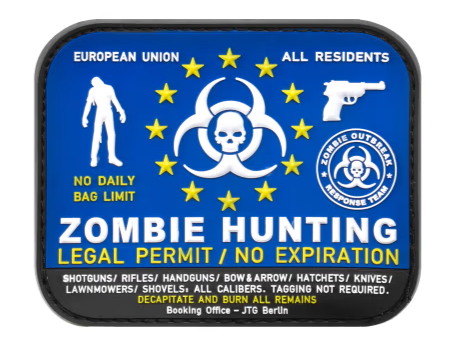 Rubber Patch Zombie Hunter Rubber Patch Zombie Hunter