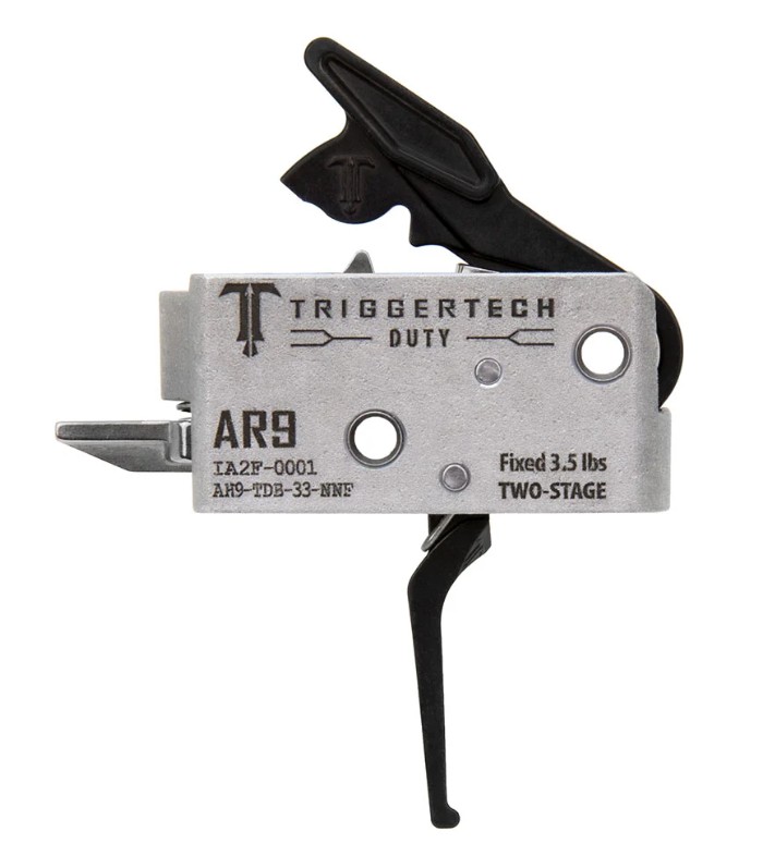 Triggertech AR-9 Duty Trigger; Straight Flat; two-stage Triggertech AR-9 Duty Trigger; Straight Flat; two-stage