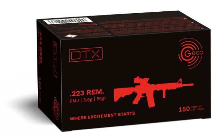Geco DTX FMJ .223 Rem 55gr. Geco DTX FMJ .223 Rem 55gr.
