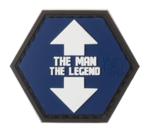 The Man The Legend Rubber Patch The Man The Legend Rubber Patch