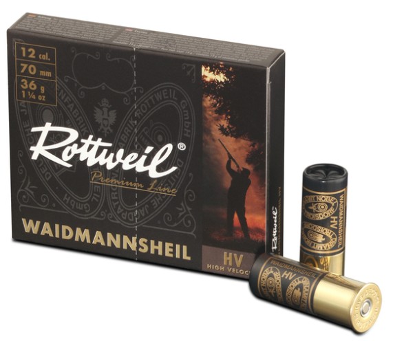 Rottweil Waidmannsheil Plastik 12/70;  3,7mm; 36g