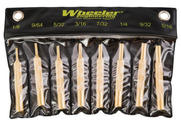 Wheeler Durchschlag / Splintentreiber Messing Set