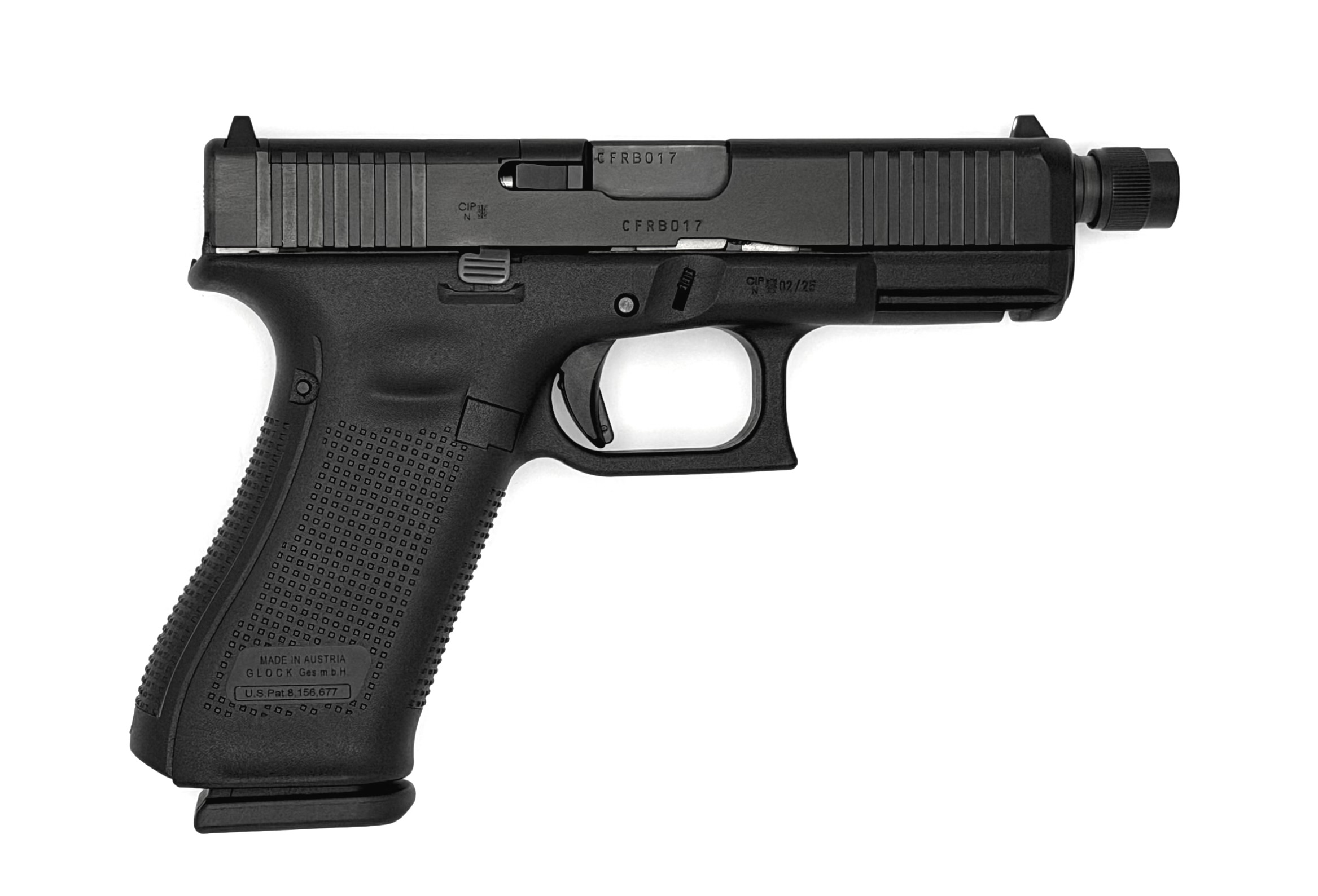 Glock 45 MOS mit Gewindelauf GBW