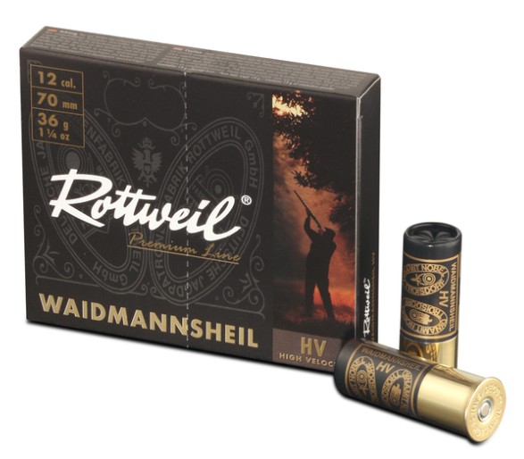 Rottweil Waidmannsheil Plastik 12/70;  3,2mm; 36g