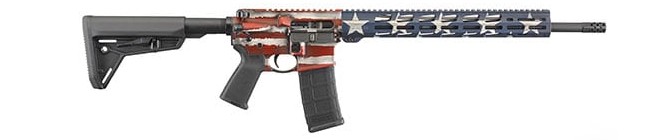 Ruger AR-556 MPR 18" American Flag Cerakote Ruger AR-556 MPR 18" American Flag Cerakote