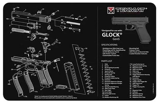 TEK MAT Unterlagsmatte Glock Gen5