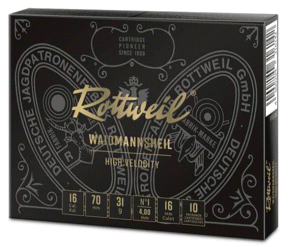 Rottweil Waidmannsheil Plastik 16/70;  4,0mm; 31g