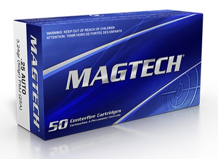 Magtech FMJ 6,35/.25 Auto 50gr. (25A) Magtech FMJ 6,35/.25 Auto 50gr. (25A)