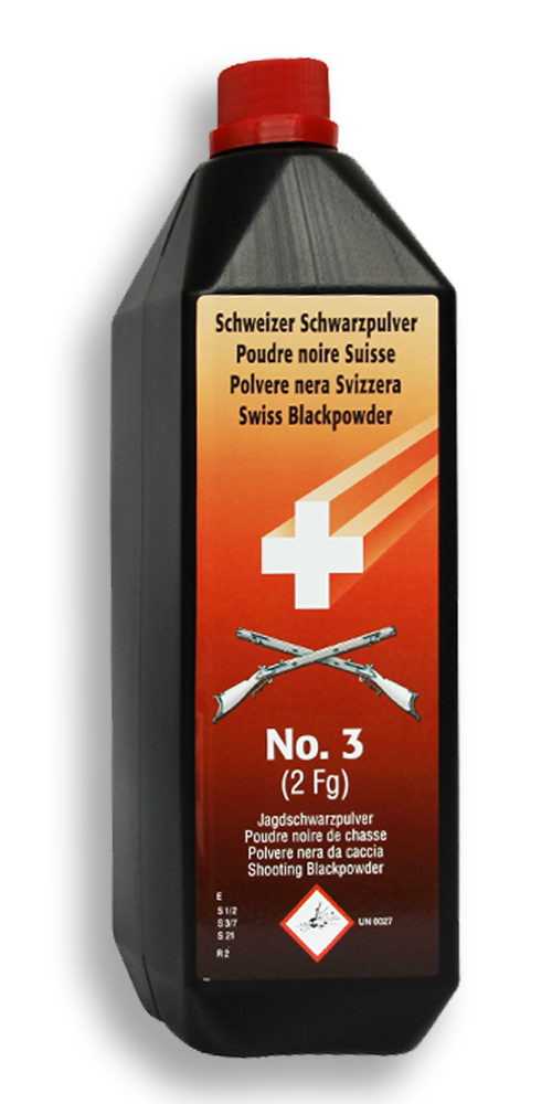 Schwarzpulver Schweizer Nr. 3 1 kg Schwarzpulver Schweizer Nr. 3 1 kg