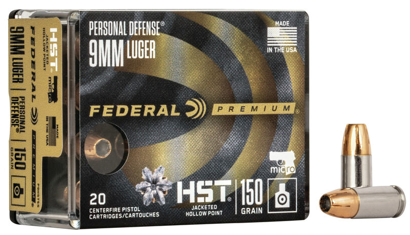 Federal Personal Defense HST Micro JHP 9x19 150gr. Federal Personal Defense HST Micro JHP 9x19 150gr.