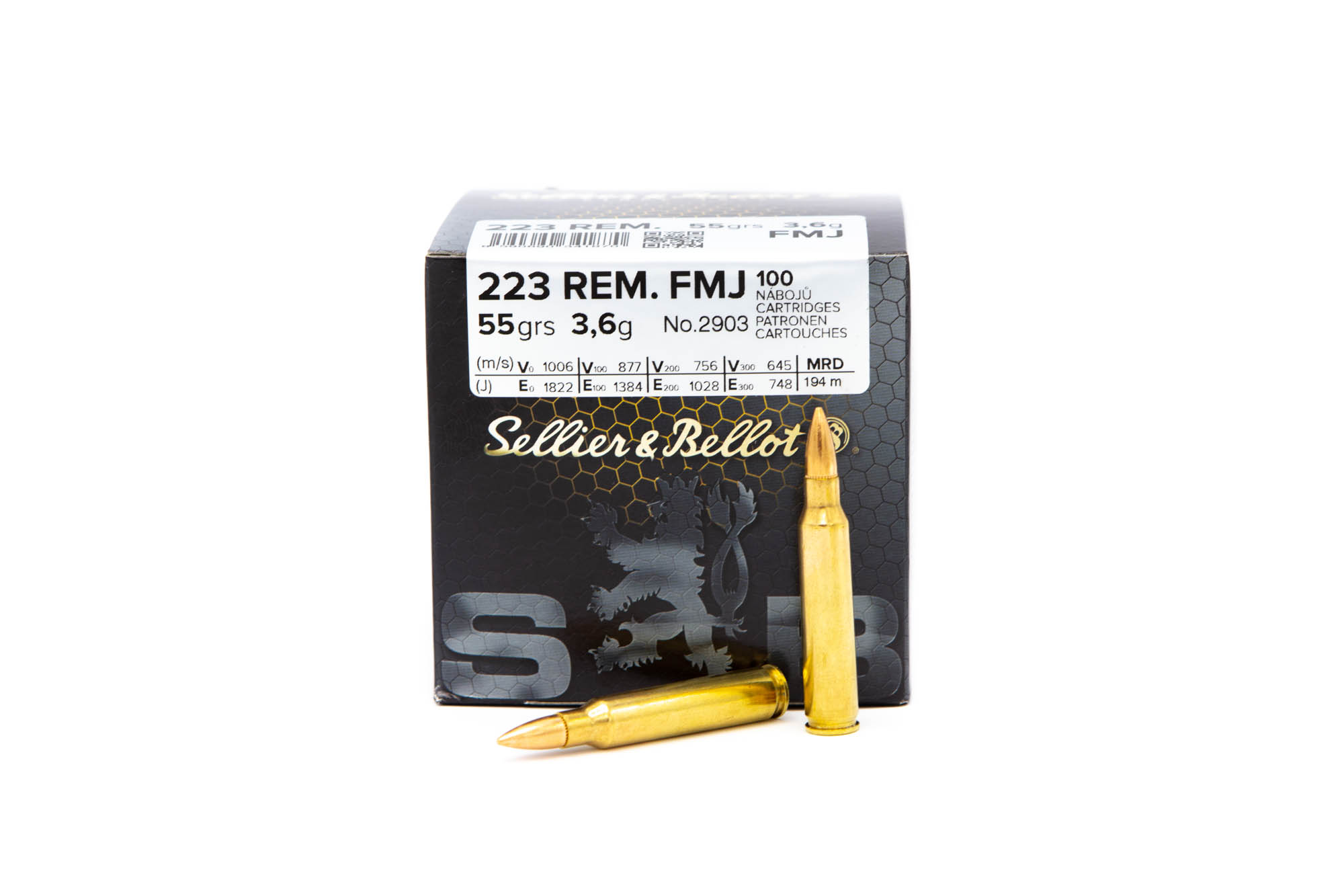 S&B FMJ .223 Rem. 55gr. Schüttpackung S&B FMJ .223 Rem. 55gr. Schüttpackung