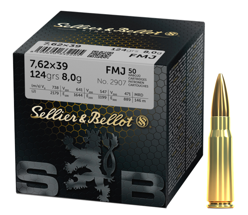 S&B FMJ 7,62x39 124gr. Schüttpackung S&B FMJ 7,62x39 124gr. Schüttpackung