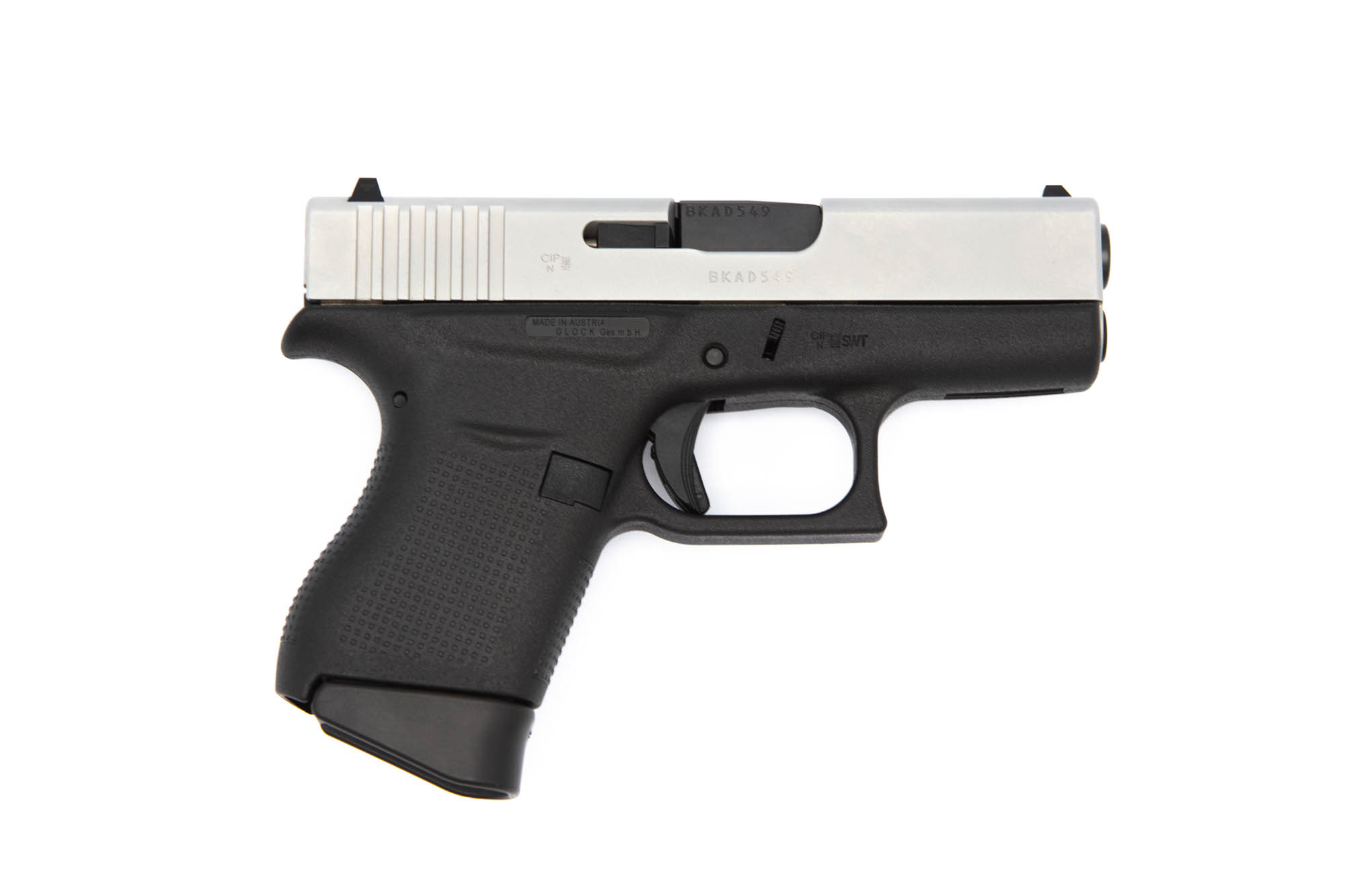 Glock 43X Silver Slide Glock 43X Silver Slide