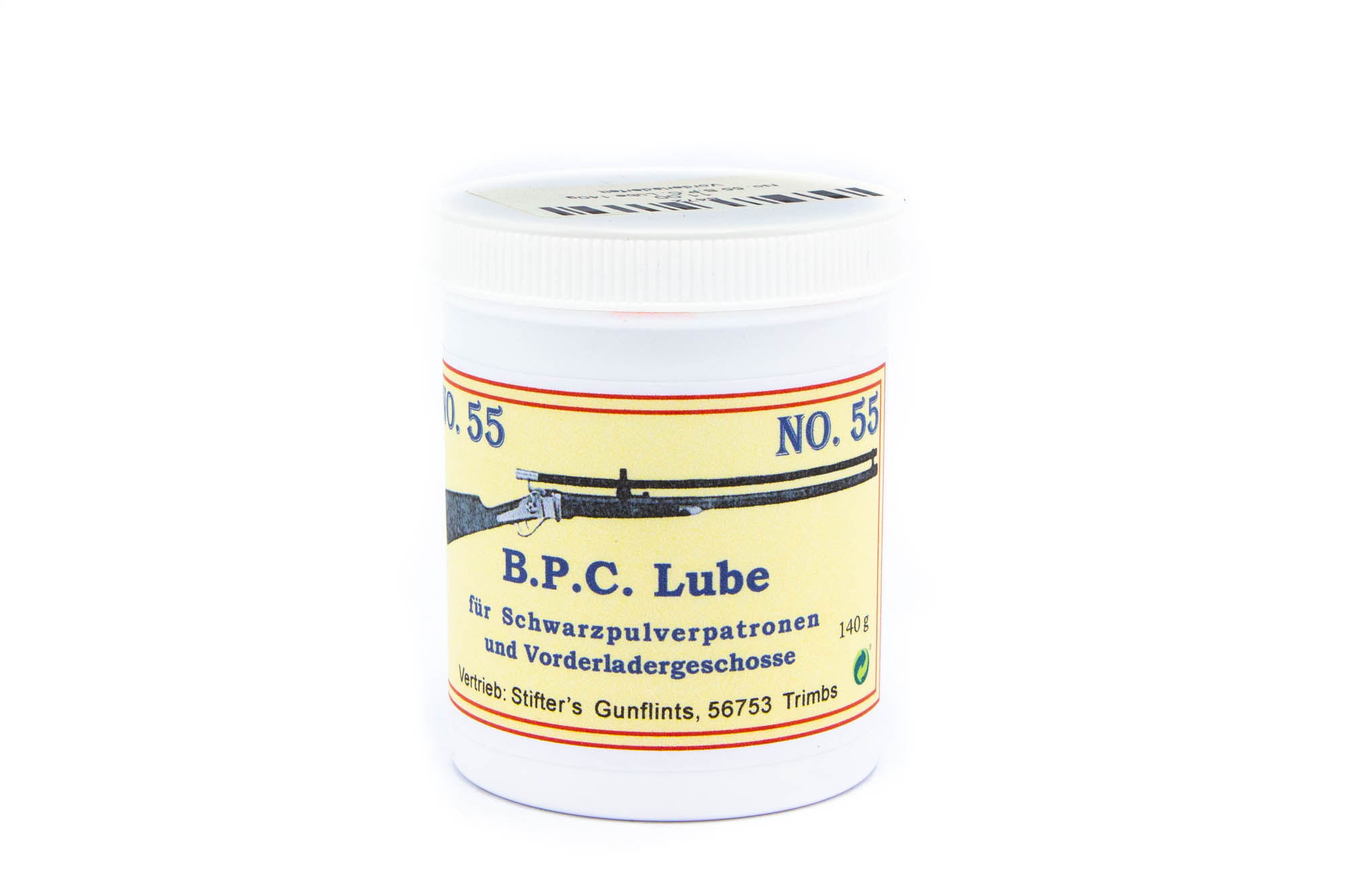 No. 55 B.P.C. Lube 140g Vorderladerfett No. 55 B.P.C. Lube 140g Vorderladerfett