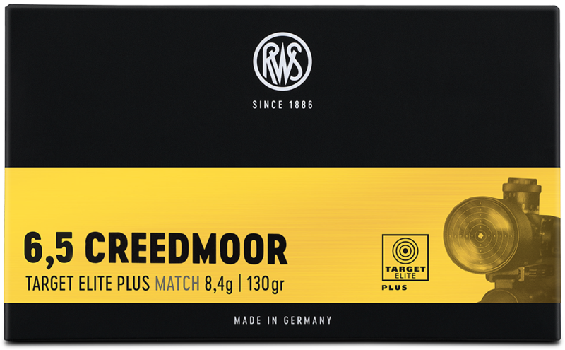 RWS Target Elite Plus HPBT 6,5 Creedmoor 130gr. RWS Target Elite Plus HPBT 6,5 Creedmoor 130gr.
