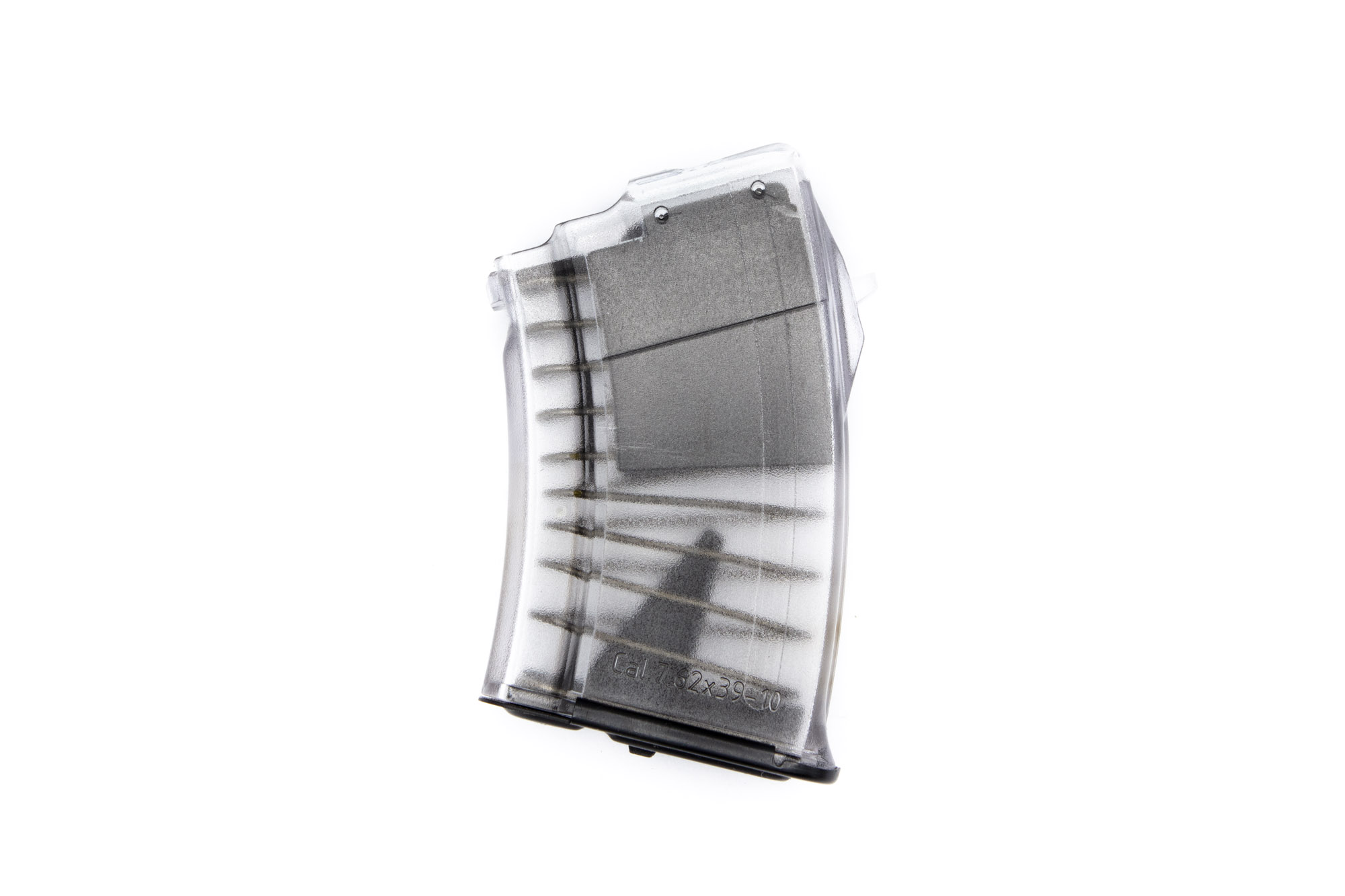 Magazin AK Style 7,62x39 10-schüssig Transparent Polymer Magazin AK Style 7,62x39 10-schüssig Transparent Polymer