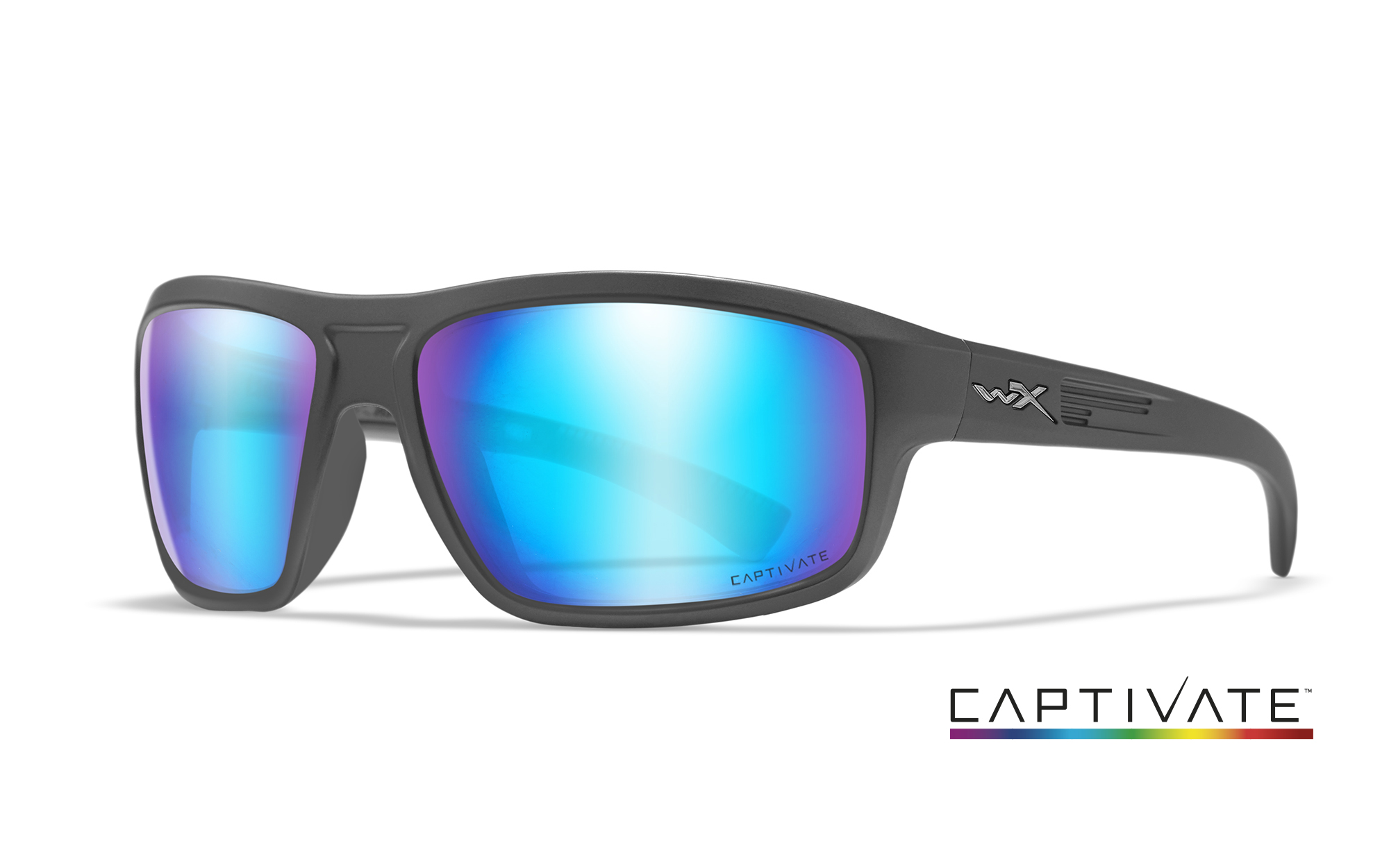 WILEY X Contend Captivate Blue Mirror, Matte Graphite Frame WILEY X Contend Captivate Blue Mirror, Matte Graphite Frame