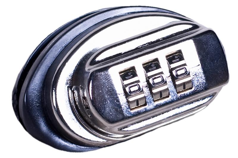 Abzugsschloss mit Zahlenkombi