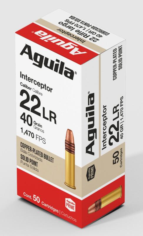 Aguila Interceptor CP HP .22 LR 40gr.
