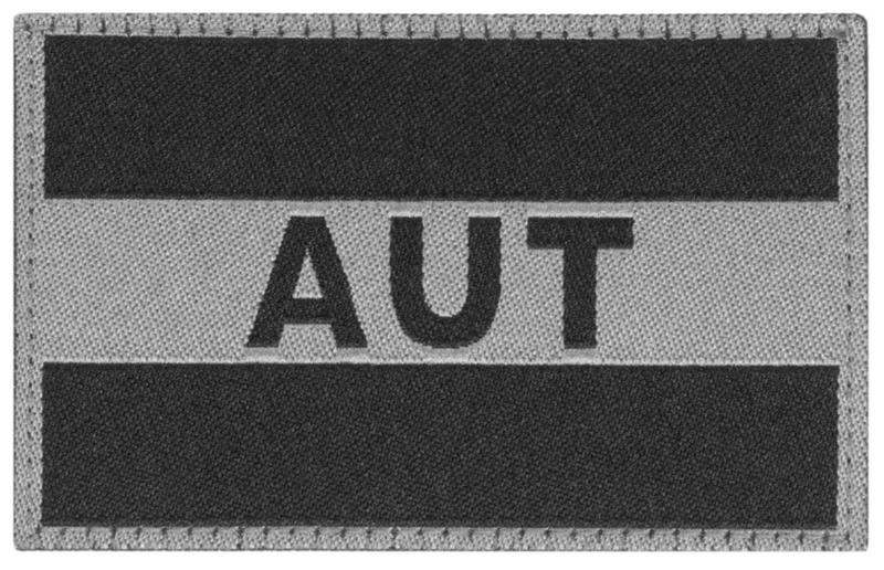 Austria Flag Patch Black