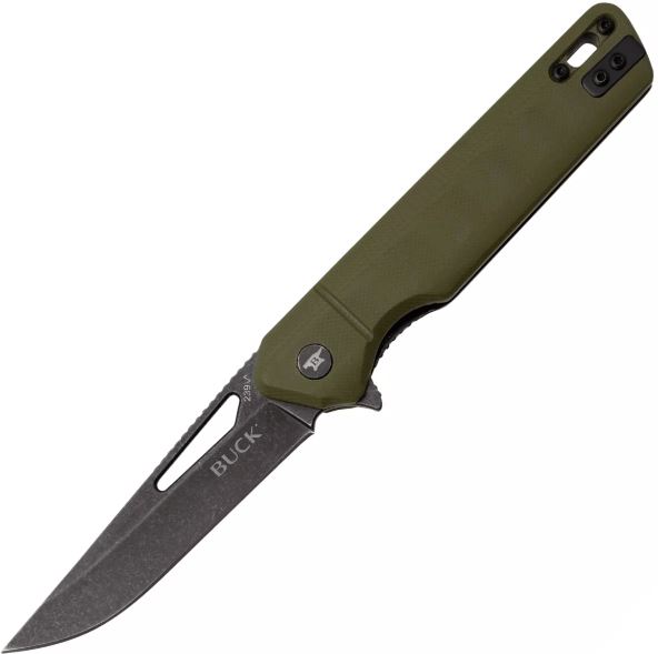 Buck Infusion Einhandmesser; G10 OD Green
