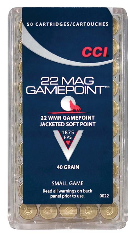 CCI Gamepoint JSP .22 Win. Mag. 40gr.