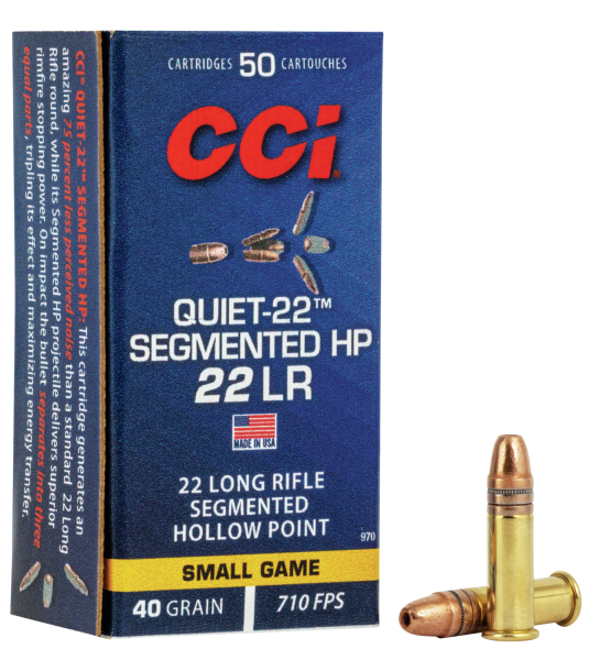 CCI Quiet Segmented HP .22 LR 40gr.