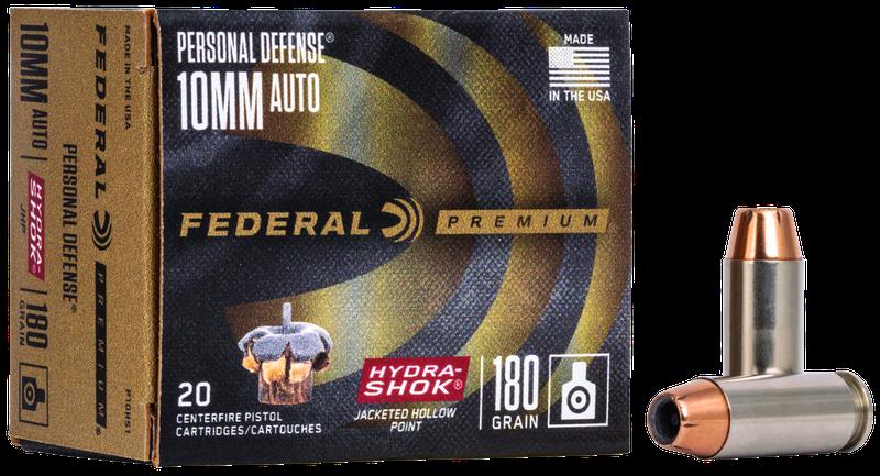 Federal Hydra Shok JHP 10mm Auto 180gr.