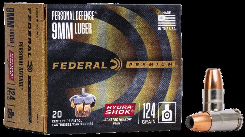 Federal Hydra Shok JHP 9x19 / 9mm Para 124gr.