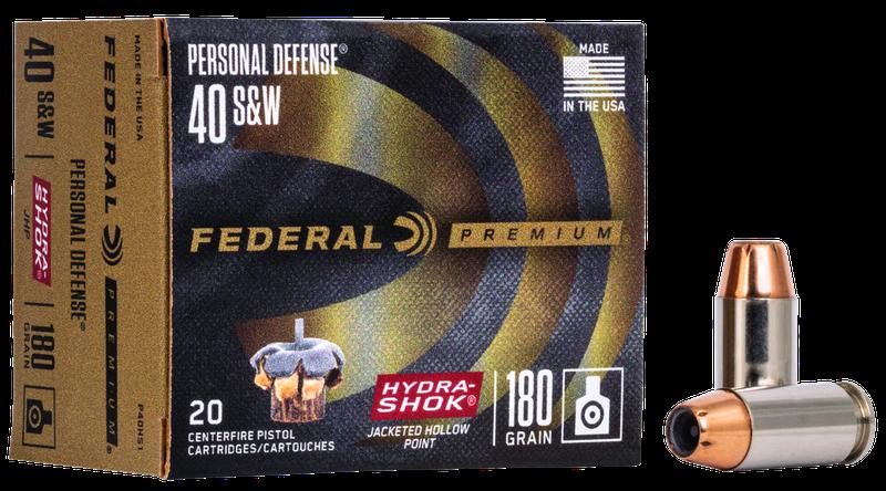 Federal Hydra Shok JHP .40 S&W 180gr.