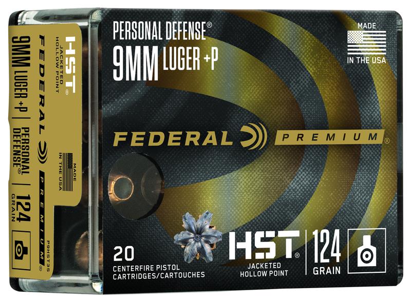 Federal Personal Defense HST JHP 9x19 / 9mm Para +P 124gr.