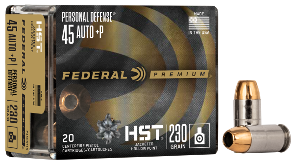 Federal Personal Defense HST JHP .45 ACP +P 230gr.