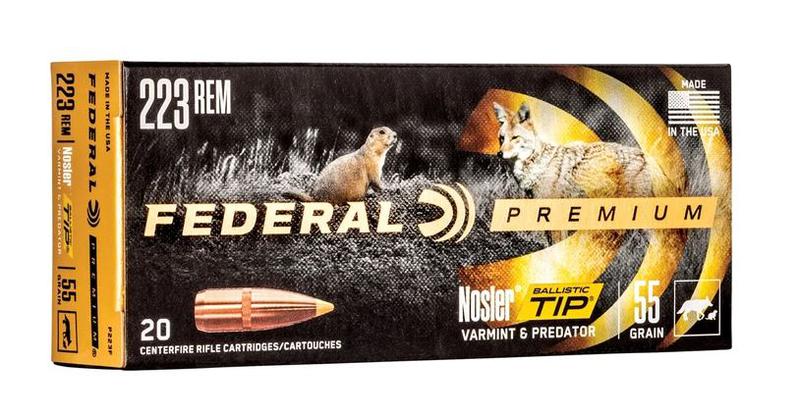 Federal Premium Nosler Ballistic Tip .223 Rem. 55gr.