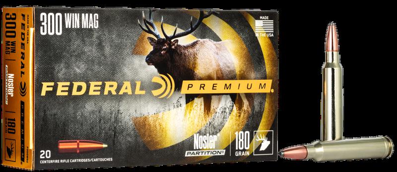 Federal Premium Nosler Partition .300 Win. Mag. 180gr.