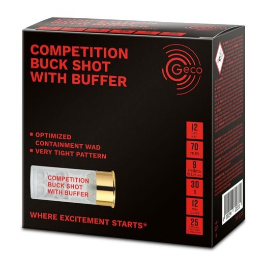 Geco Competition Buck Shot 12/65;  8,25mm; 30g