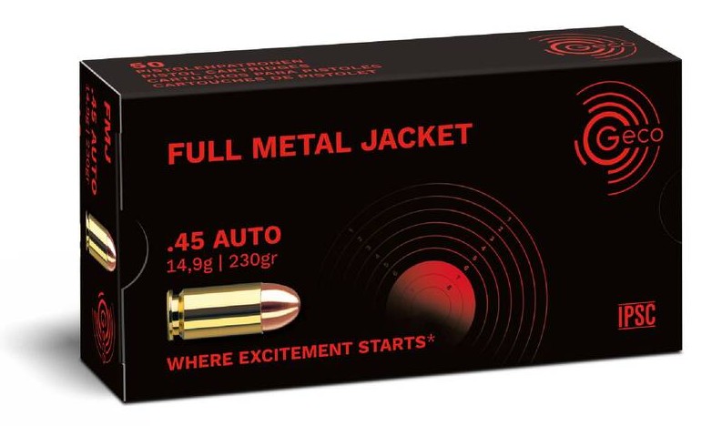 Geco FMJ .45 ACP 230gr.