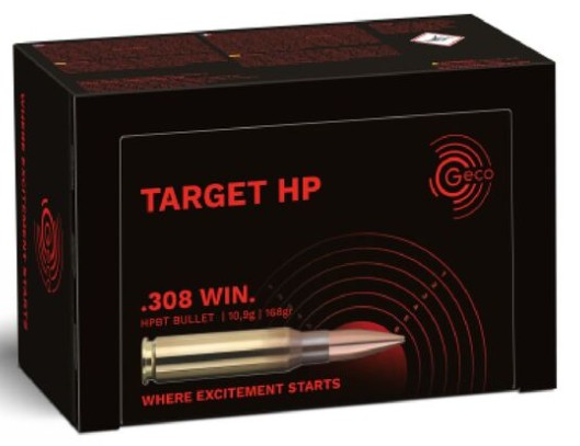 Geco Target HP .308 Win. 10,9g, 168gr.