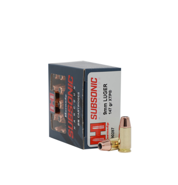 Hornady Subsonic XTP 9x19 / 9mm Para 147gr.