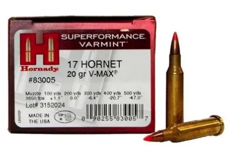 Hornady V-Max Superperformance 17 Hornet 20gr
