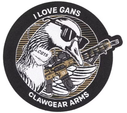 I Love Gans Patch Clawgear