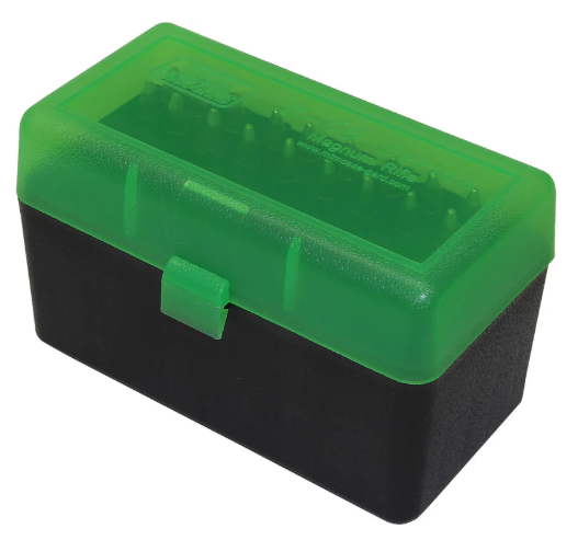 MTM Box Small Rifle 50St.; Grün-Schwarz - Klarsicht