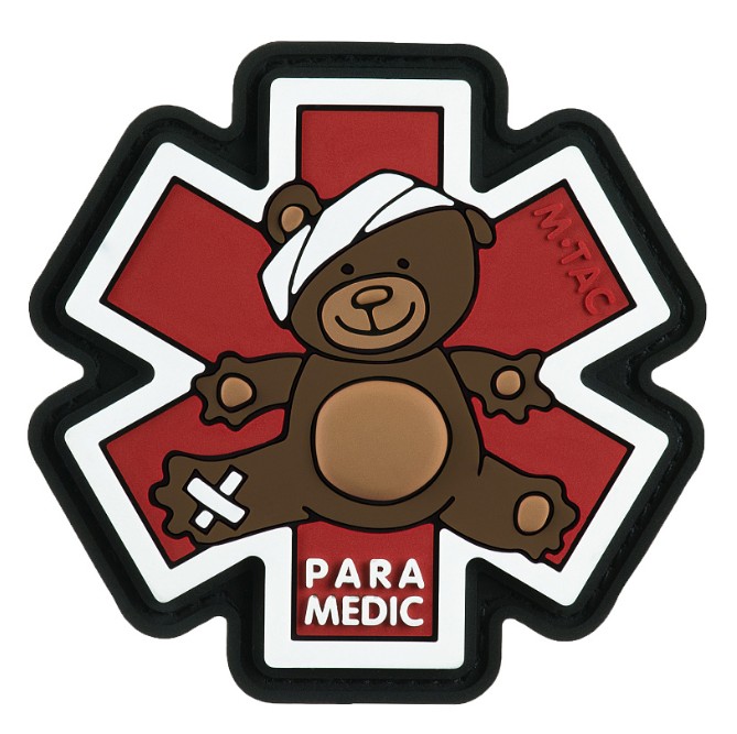 Paramedic Bear Rubber Patch M-Tac